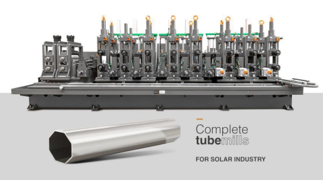 Officine MTM empowers a sustainable future pushing on the production of tube mills for the solar industry
